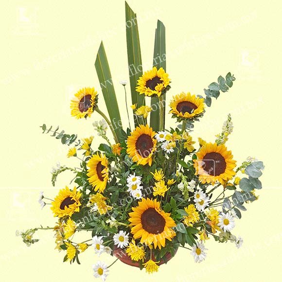Arreglo Grande De Girasoles
